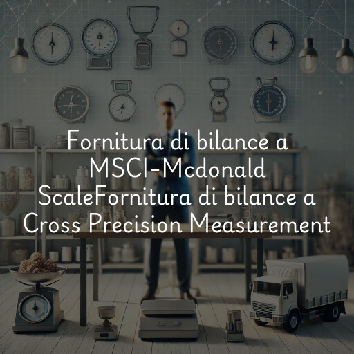 Fornitura di bilance a