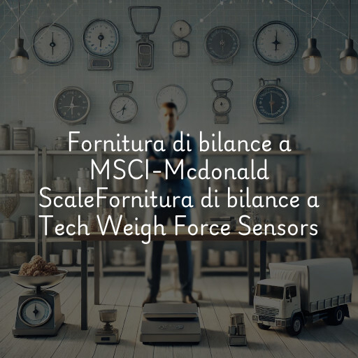 Fornitura di bilance a