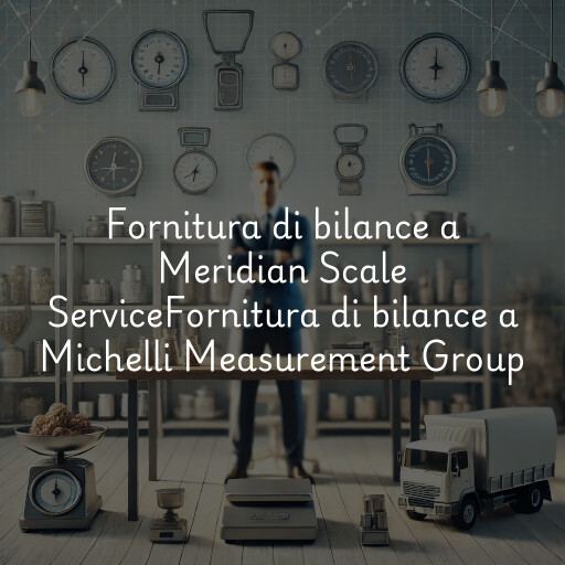 Fornitura di bilance a