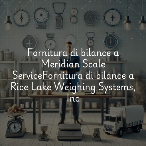 Fornitura di bilance a