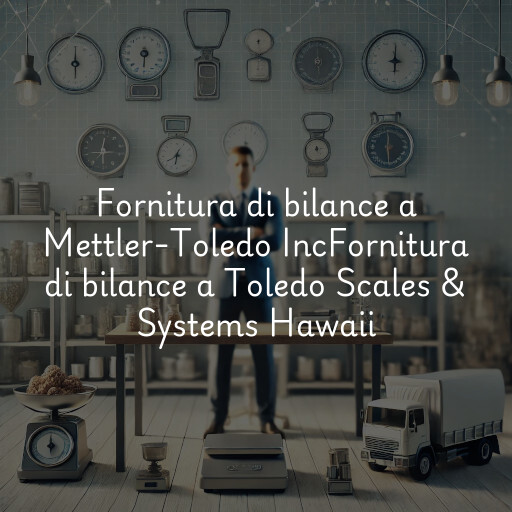 Fornitura di bilance a