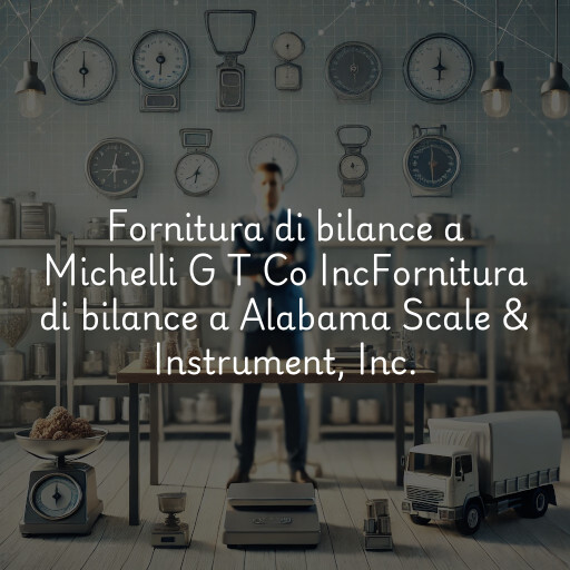 Fornitura di bilance a