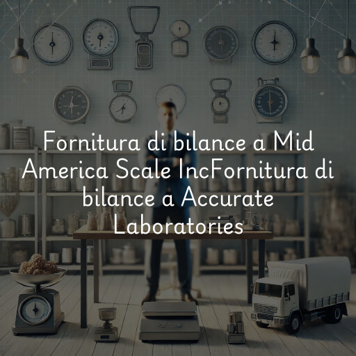 Fornitura di bilance a