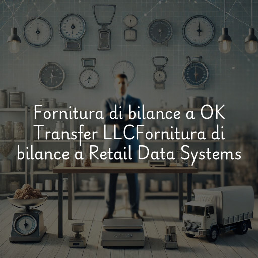 Fornitura di bilance a
