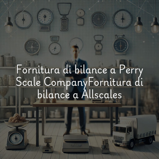 Fornitura di bilance a
