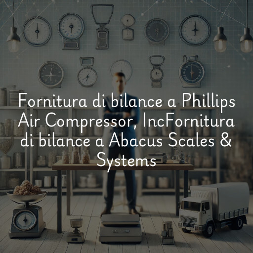 Fornitura di bilance a