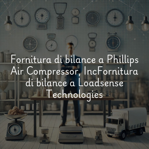 Fornitura di bilance a