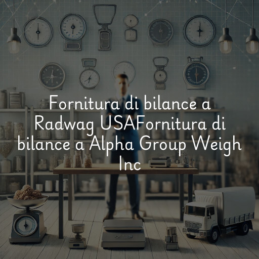 Fornitura di bilance a
