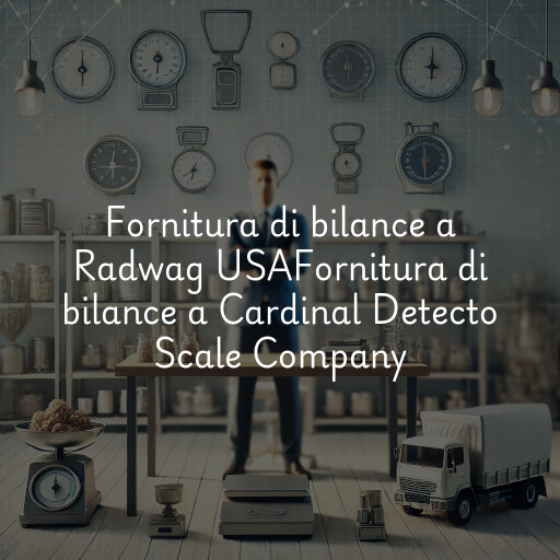 Fornitura di bilance a