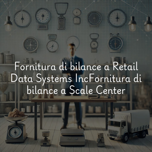 Fornitura di bilance a