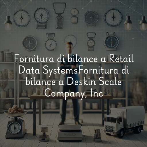Fornitura di bilance a
