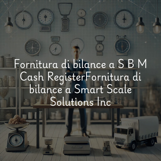 Fornitura di bilance a