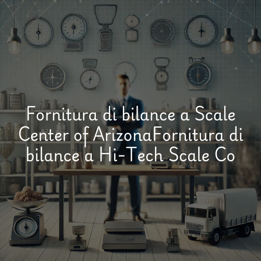 Fornitura di bilance a