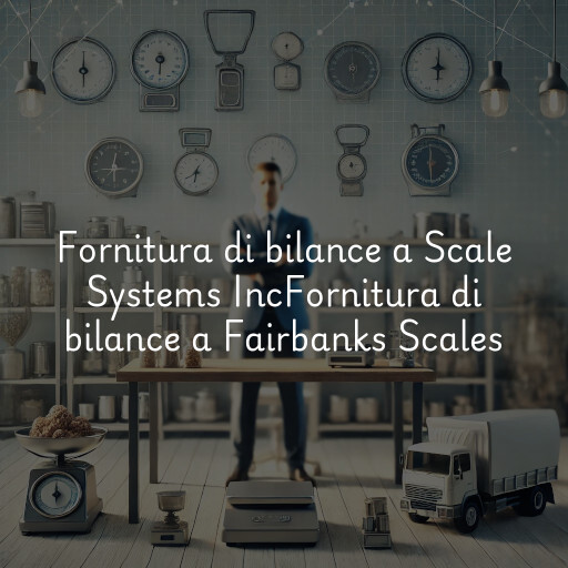 Fornitura di bilance a