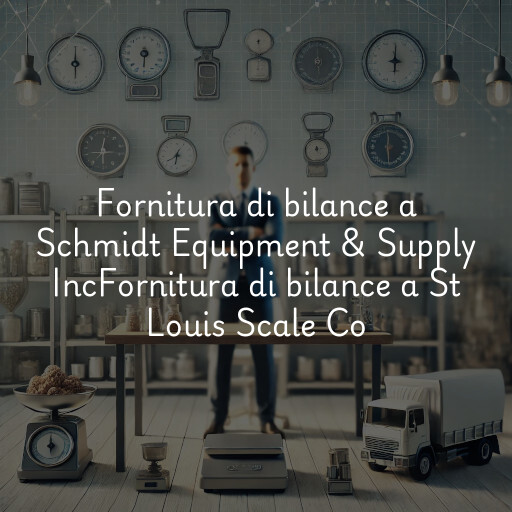 Fornitura di bilance a