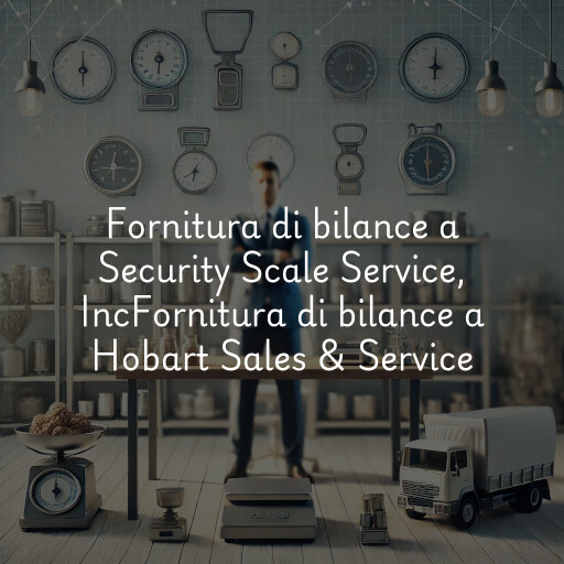 Fornitura di bilance a