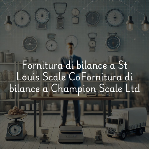 Fornitura di bilance a