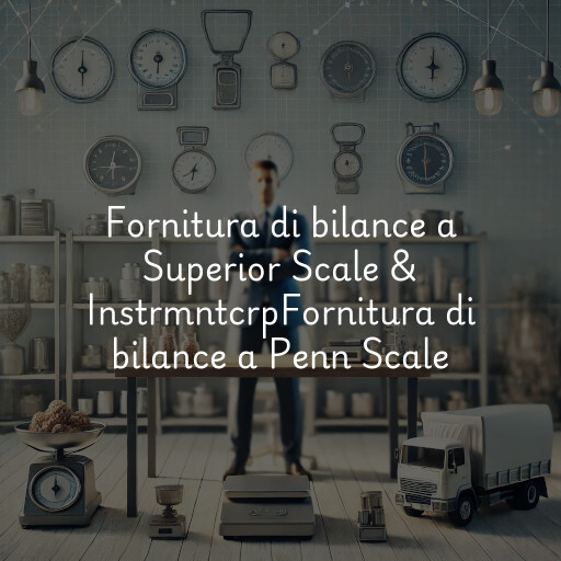 Fornitura di bilance a