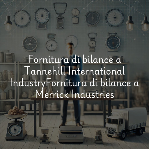 Fornitura di bilance a