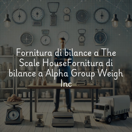Fornitura di bilance a