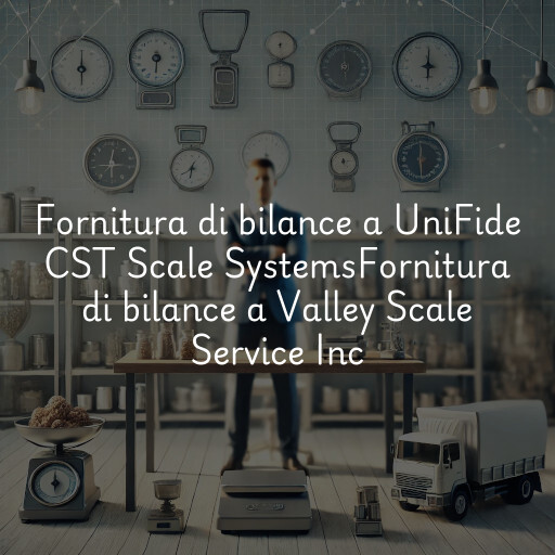 Fornitura di bilance a