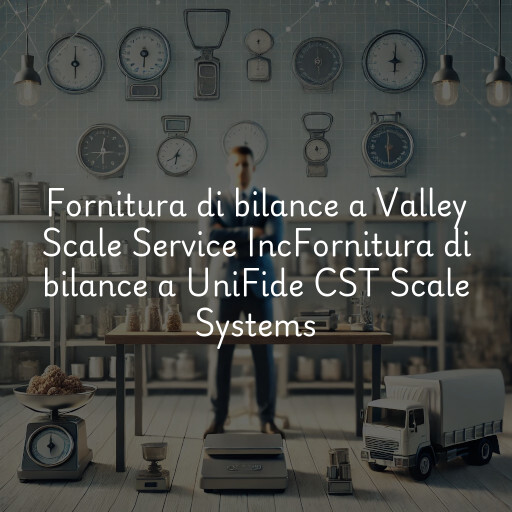Fornitura di bilance a