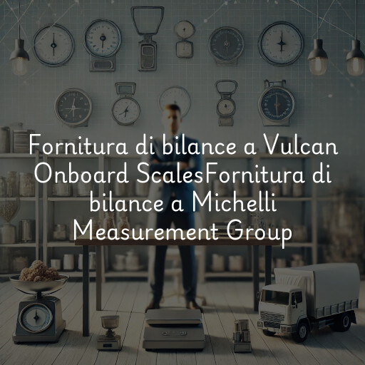 Fornitura di bilance a