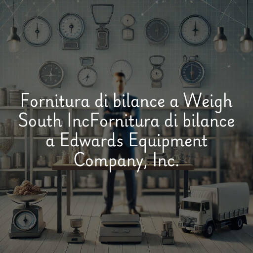 Fornitura di bilance a