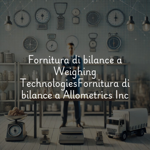 Fornitura di bilance a