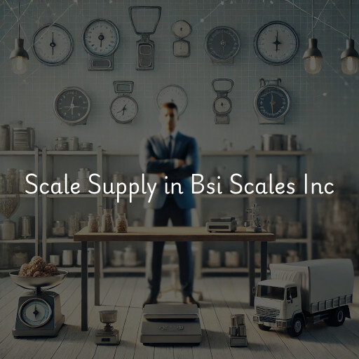 Scale Supply and Weighing Solutions Bsi Scales Inc