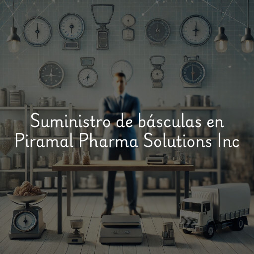 Suministro de básculas en Piramal Pharma Solutions Inc