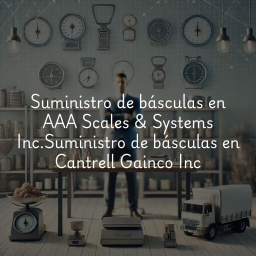 Suministro de básculas en