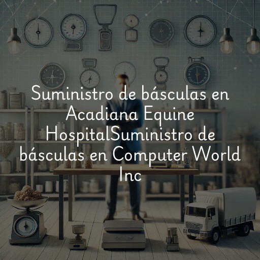 Suministro de básculas en