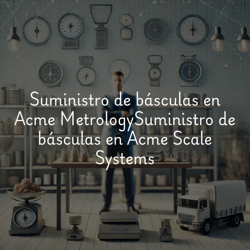 Suministro de básculas en