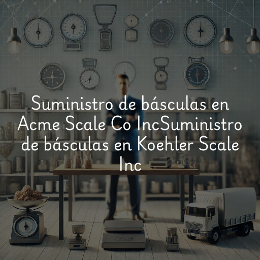 Suministro de básculas en