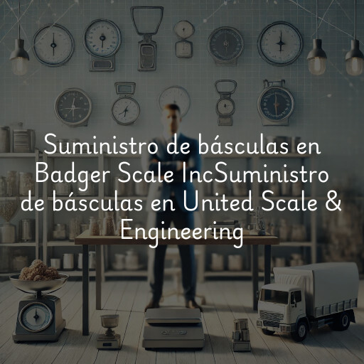 Suministro de básculas en