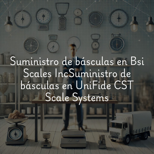 Suministro de básculas en