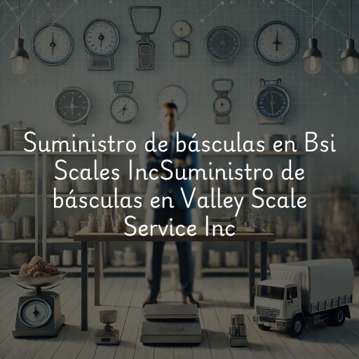 Suministro de básculas en