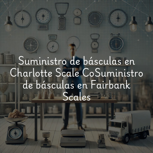 Suministro de básculas en