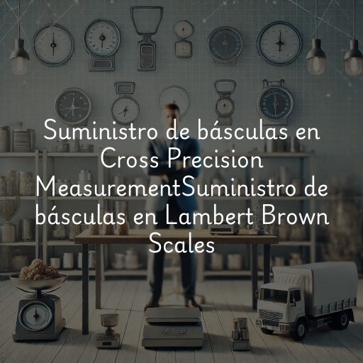 Suministro de básculas en