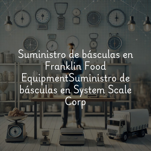 Suministro de básculas en