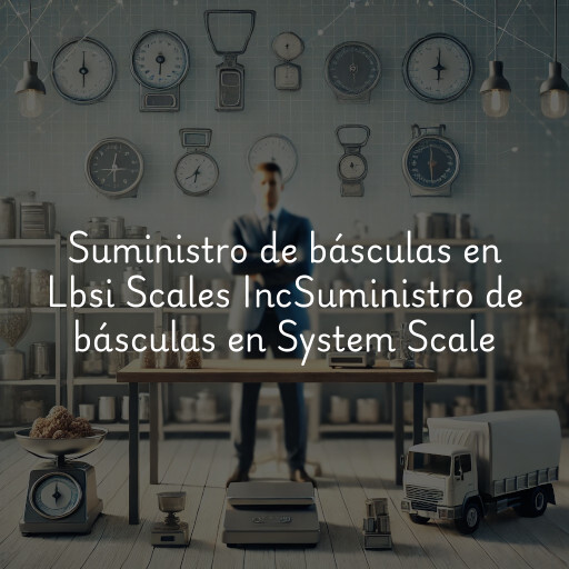 Suministro de básculas en