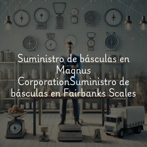 Suministro de básculas en