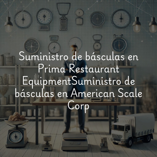 Suministro de básculas en