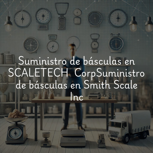 Suministro de básculas en