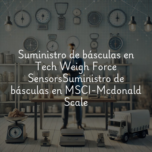 Suministro de básculas en
