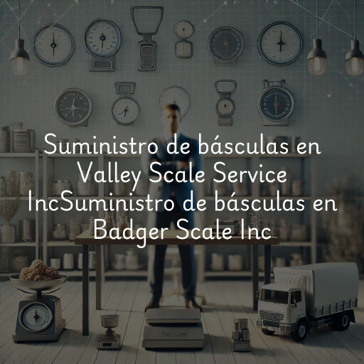 Suministro de básculas en
