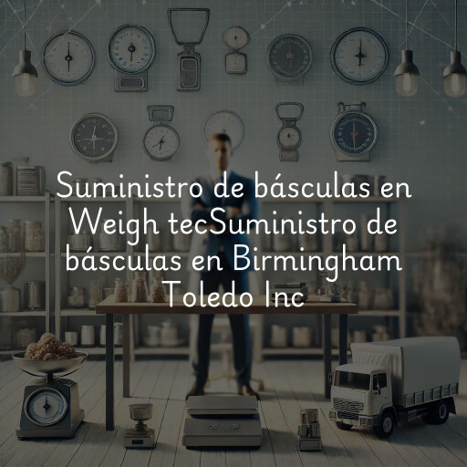 Suministro de básculas en