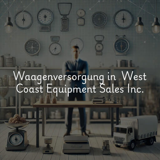 Waagenversorgung in West Coast Equipment Sales Inc.